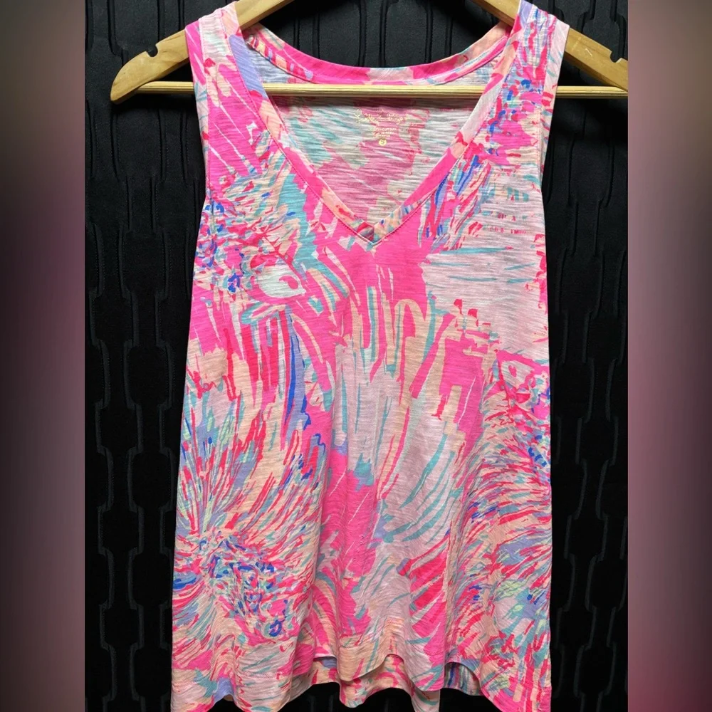 Lilly Pulitzer Jaylynne Racerback Sleeveless Size S Top - Picture 4 of 9